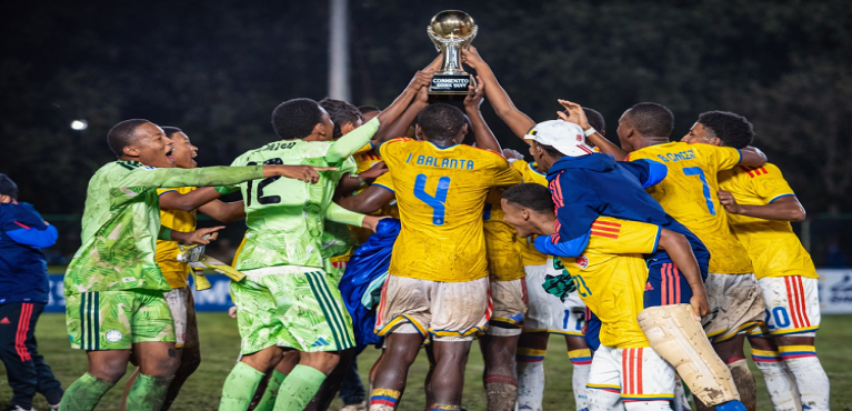 Colombia golea a Argentina y conquista el Sudamericano Sub-17