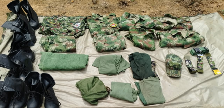 Ejército descubre depósito ilegal con material de intendencia en La Plata, Huila