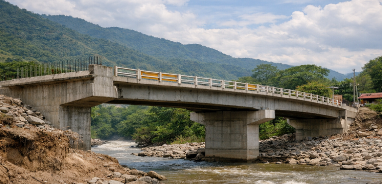 Hallan graves irregularidades en la construcción del puente San Marcos en Timaná