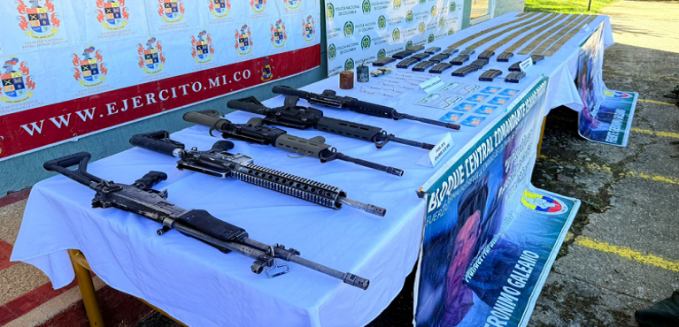 Ejército Nacional ubica depósito ilegal del GAO-r Frente Gerónimo Galeano en Chaparral